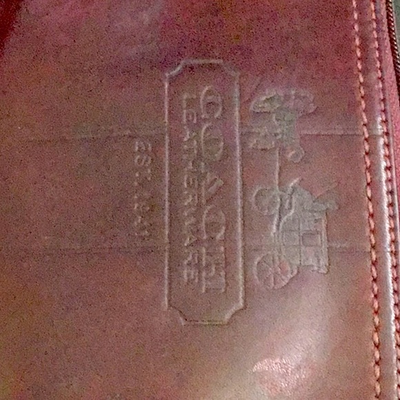 Coach, Brown Leatherwear Wristlet Purse. Evening, Wallet Size. Retro, Y2K. - Picture 3 of 7